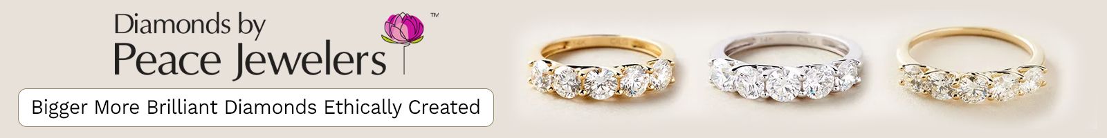 Peace Jewelers | 210-223 14K Gold Choice of Carat Weight Cultured Diamond 5-Stone Ring