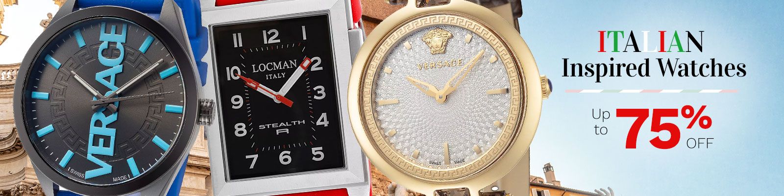 Italian Inspired Watches  Up to 75% Off  - 696-864, 929-175, 929-168