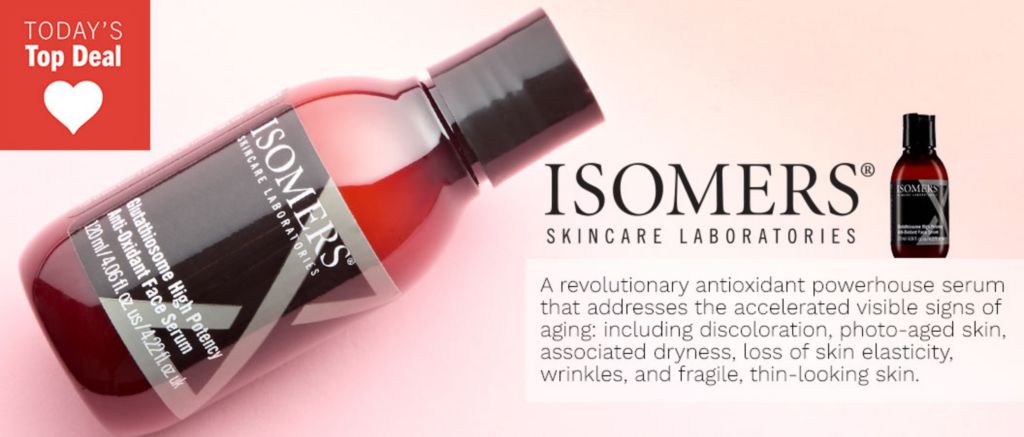 316-937 ISOMERS Skincare Super Size Glutathiosome Anti-Oxidant Face Serum 4 oz