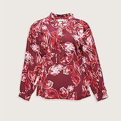 Our Floral Print Tie Neck Long Sleeve Blouse.