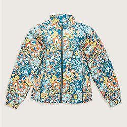 Our Floral Printed Diamond Quilted Jacket.