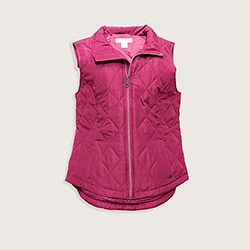 Our Quilted Zip Front Vest.