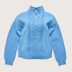 Our Pointelle Half Zip Sweater.