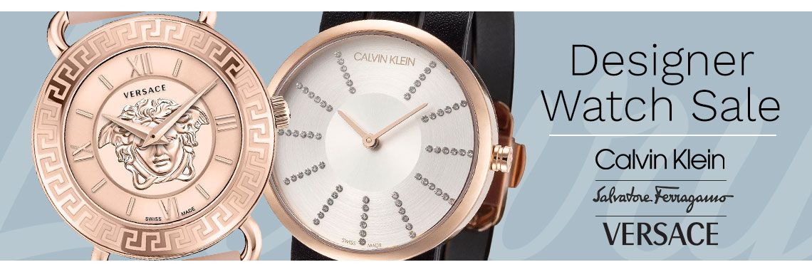 925-185 Versace Women's Medusa Swiss Made Quartz Leather Strap Watch, 699-488 Calvin Klein Women's Extension Swiss Made Quartz Silver-tone Dial Leather Strap Watch