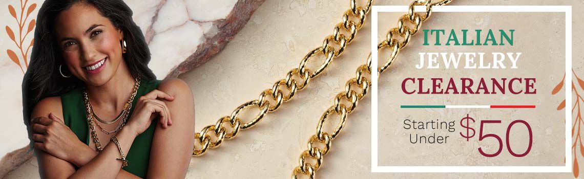 194-839 Toscana Italiana 18K Gold Plated Acqua Bagnata Choice of Length Figaro Chain Necklace