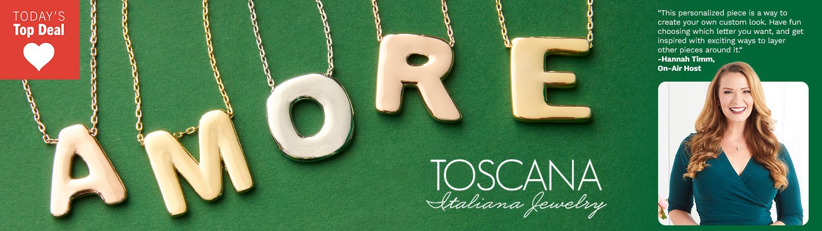 215-789 Toscana Italiana Choice of Plating & Bubble Initial 18