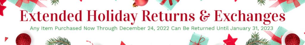 Shop Confidently with Extended Holiday Returns