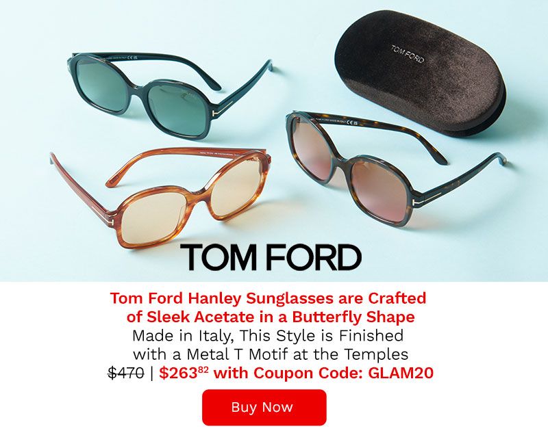 772-768 Tom Ford Hanley 57mm Rounded Square Frame Sunglasses