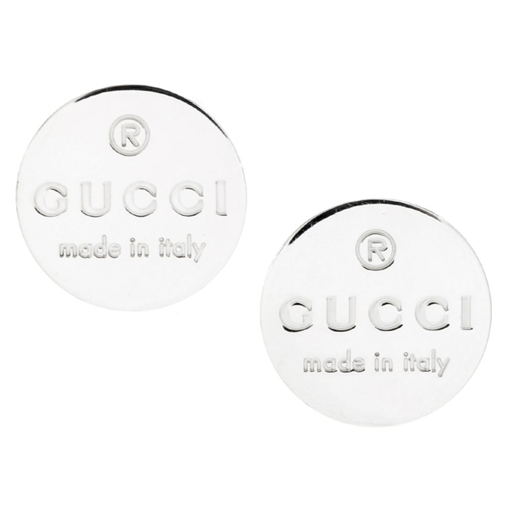 gucci round trademark earrings