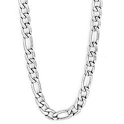 Steel Impact™ Stainless Steel 30" Polished Figaro Chain Necklace
