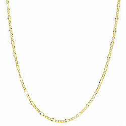 A&M 14K Gold Choice of Length Figaro Chain Necklace