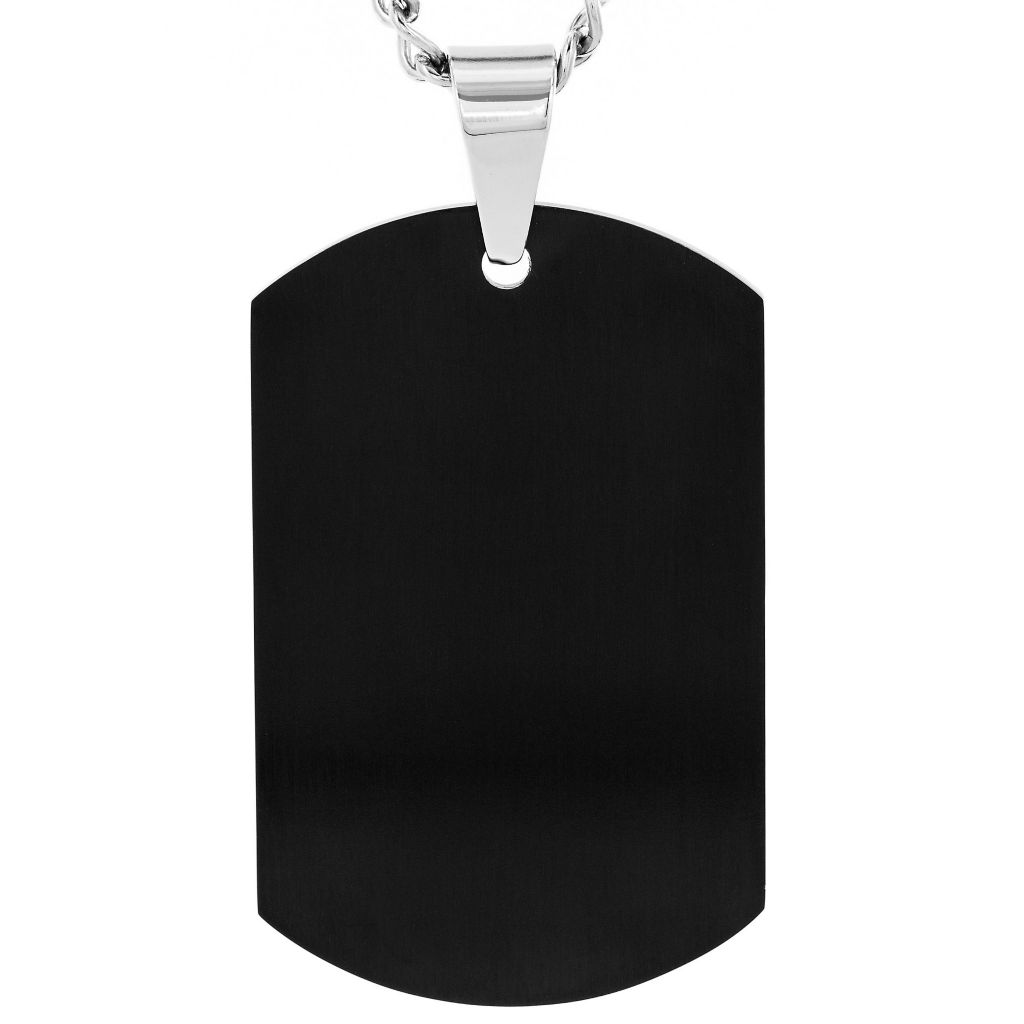 stainless steel dog tag pendant