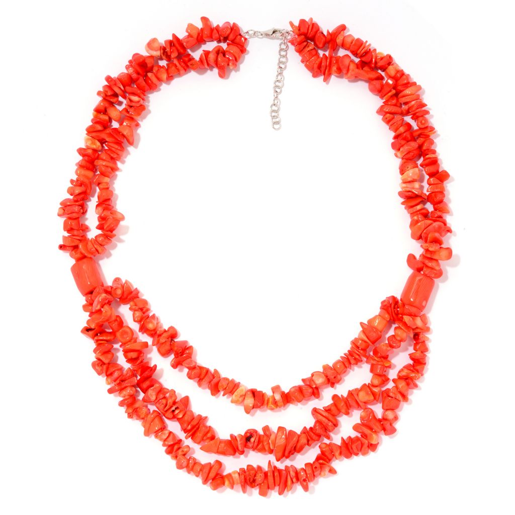 coral orange necklace