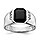Gold Standard Jewelry Company Men's 14K Gold Onyx & Diamond Ring - Size 10