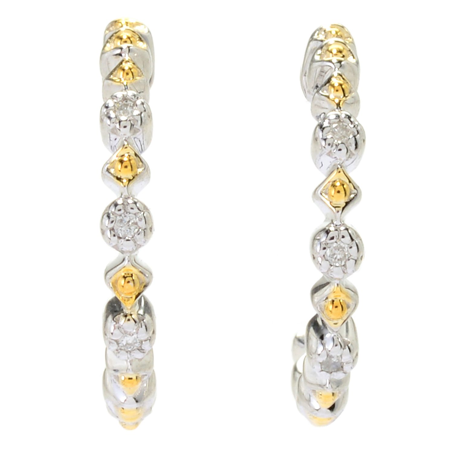 Gems en Vogue Choice of Gemstone Huggie Hoop Earrings