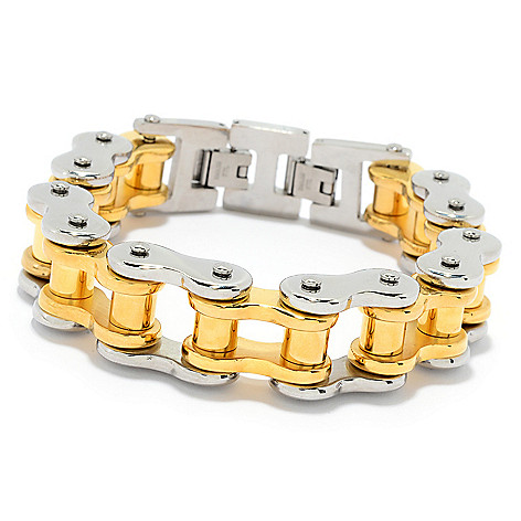 Invicta Jewelry, Men's Choice of, Length Stainless, Steel Bicycle, Chain  Bracelet on sale at shophq.com - 185-766