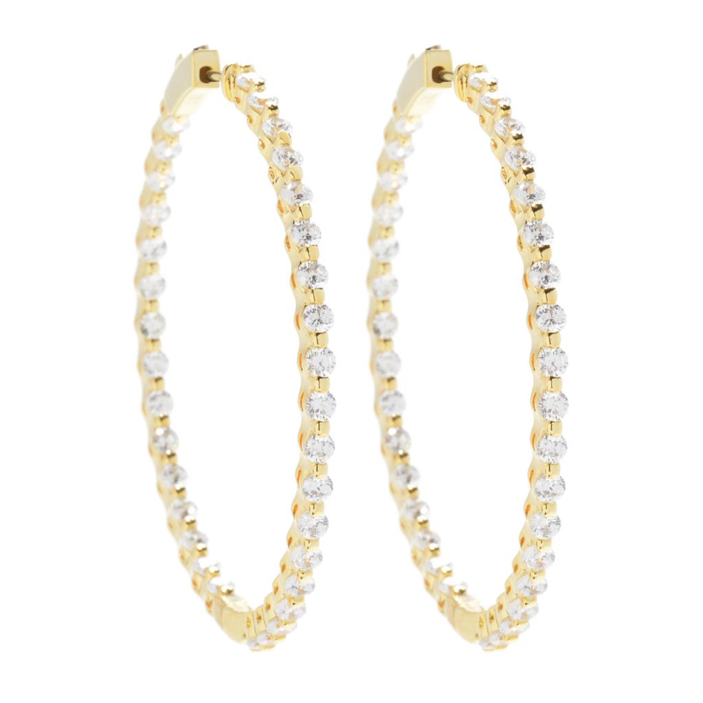 fake diamond hoop earrings