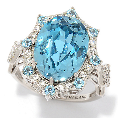 Victoria Wieck 7.56ctw Mirror Blue Topaz, Swiss Blue Topaz Victoria Wieck 7.56ctw Mirror Blue Topaz, Swiss Blue Topaz