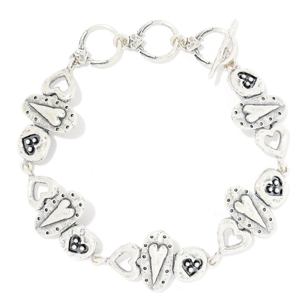 silver toggle bracelet