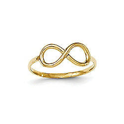 Gold Standard 14K Gold Polished Infinity Ring, 1.15 grams
