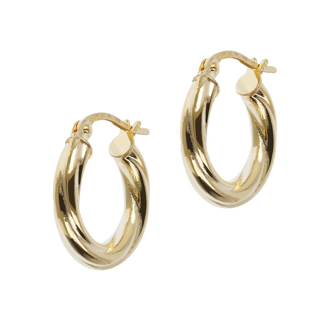 14k italian deals gold hoop earrings