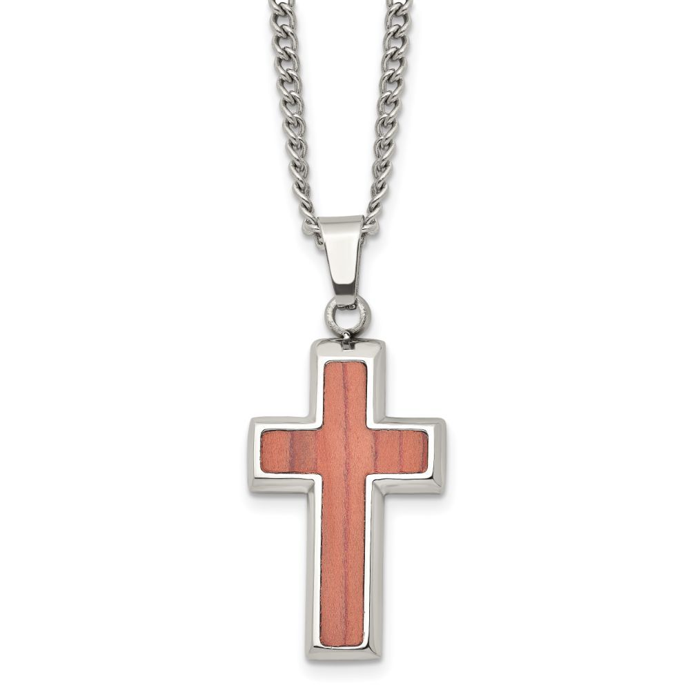 Chisel cross store necklace