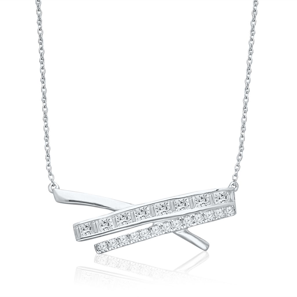 Kallati 14k White Gold Legendary 18 0 85ctw Diamond Necklace Shophq