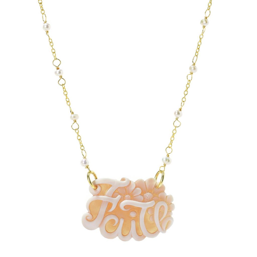 Cameo Italiano 18K Gold Plated "Romantica" Angel Choice of Initial Pendant w/ Chain on sale at shophq.com - 208-830