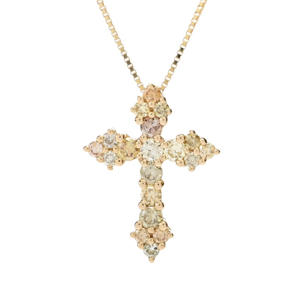 14k Gold Fancy Cross Pendant