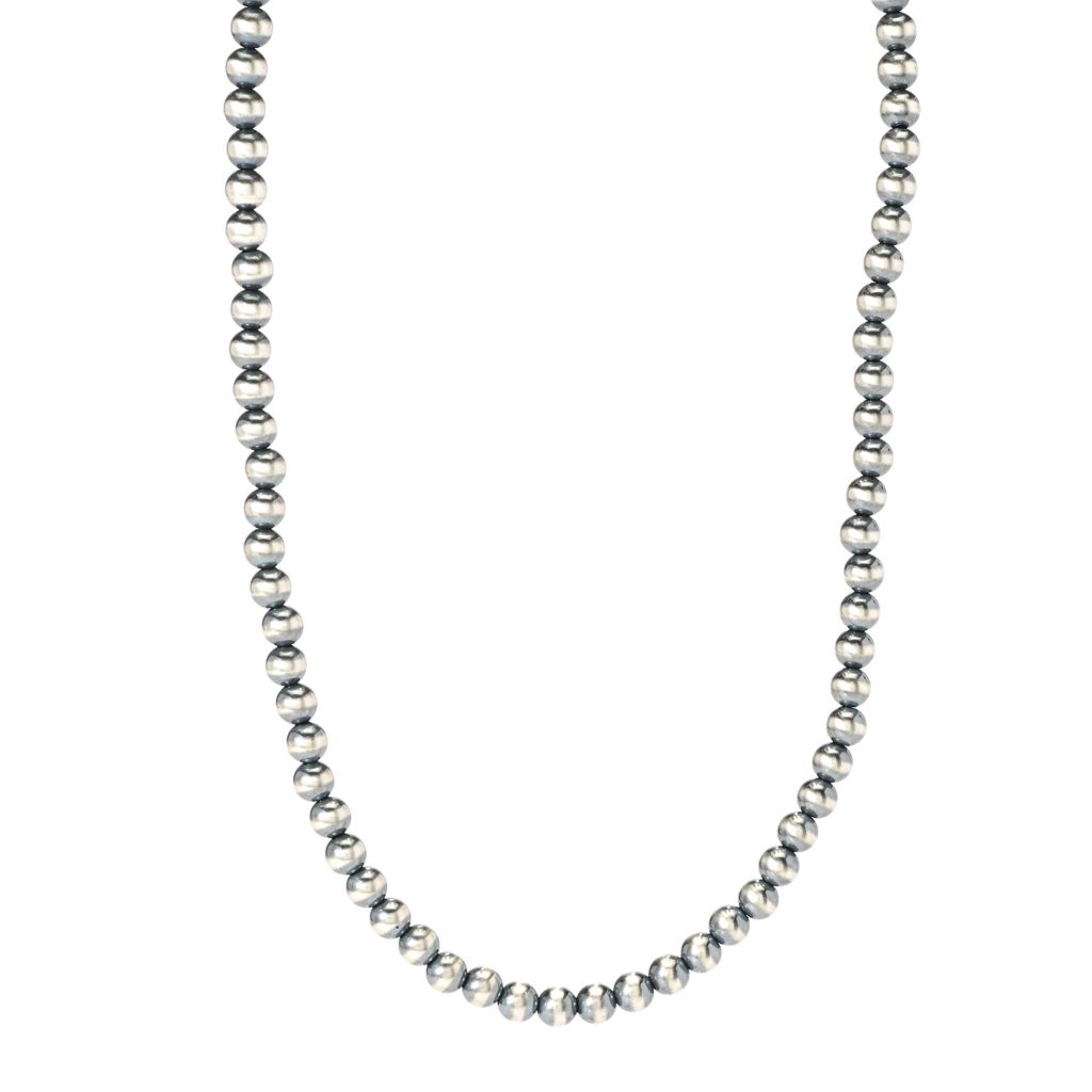 One Of The Most Unique Turquoise Ball Spiny Oyster Sterling Silver Necklace