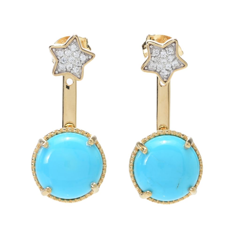 Butterfly Earring Stud With Zircon-24k Gold Plated earrings Studs