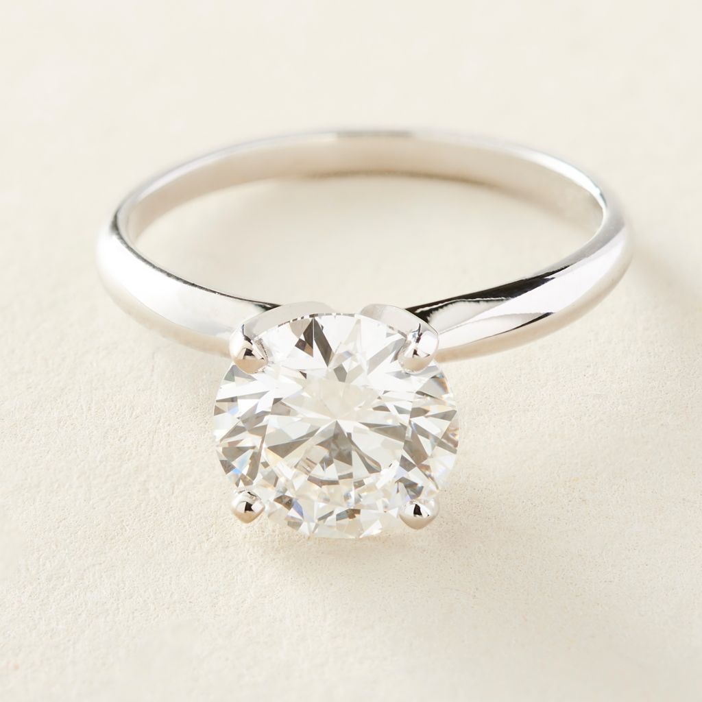 One Carat Solitaire Engagement Ring - Paula – Moissanite Rings