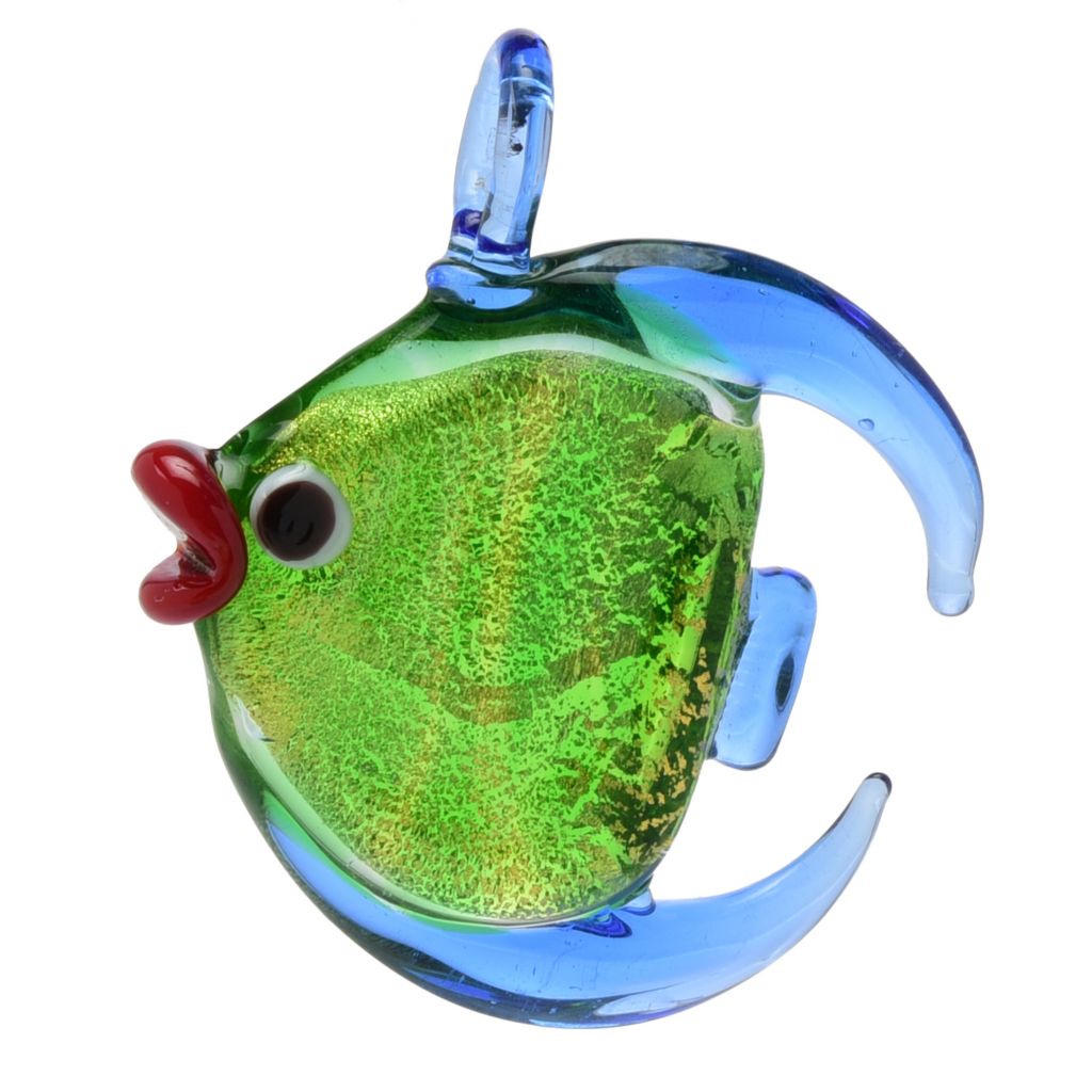 Glass fish clearance pendant