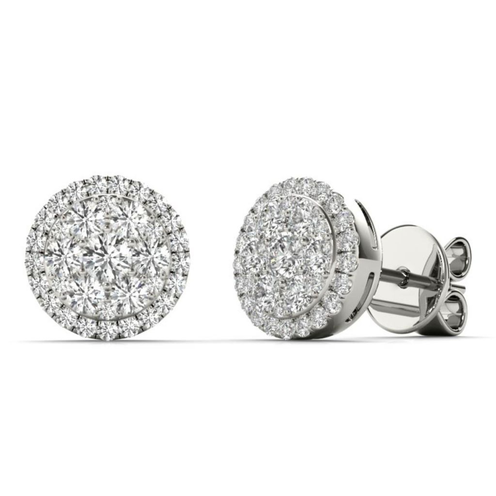 Morris & David 14K Gold 1.50ctw Pave Diamond Huggie Hoop Earrings on sale at shophq.com - 216-244