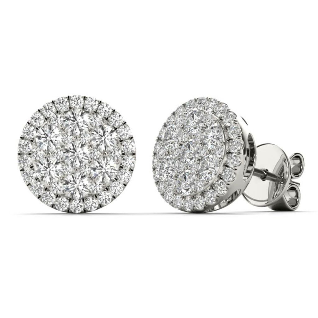 Morris & David 14K Gold 1.50ctw Pave Diamond Huggie Hoop Earrings on sale at shophq.com - 216-244