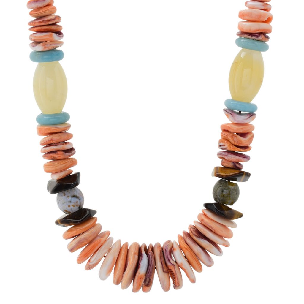 Artisan Silver by Samuel B. Multi Gemstone 20.5 Beaded Necklace ShopHQ