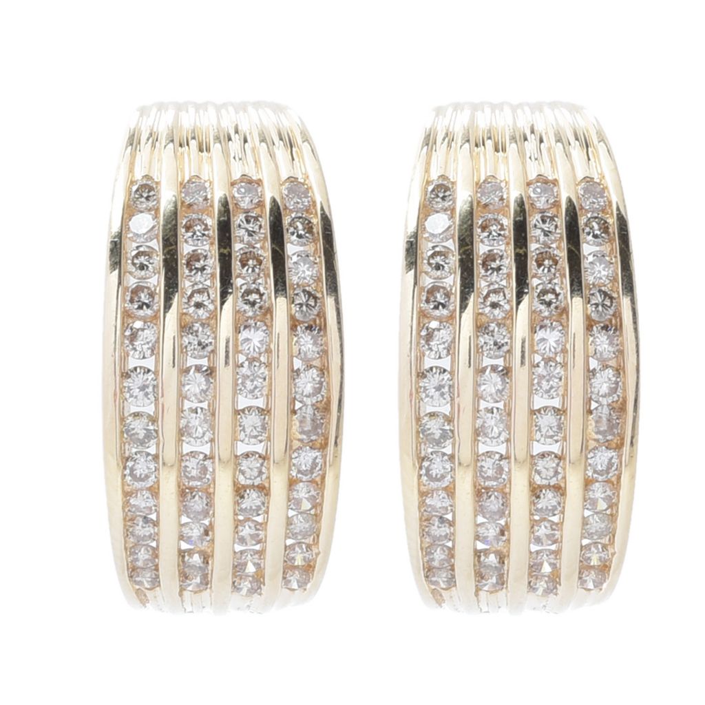 Tresorra 18K WG Round Halo Cluster Diamond Stud Earrings on sale at shophq.com - 210-808