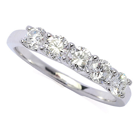 Cocci Collection 14K Gold Choice of Carat Weight Diamond 5-Stone Ring 