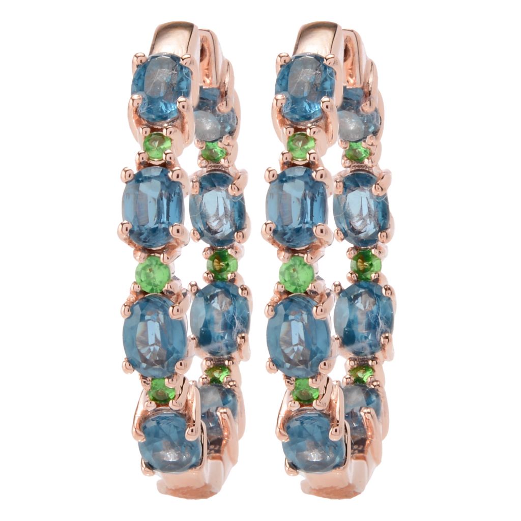 Muse Hoop Earrings - Created Sapphire Muse Hoop Earrings - Created Sapphire
