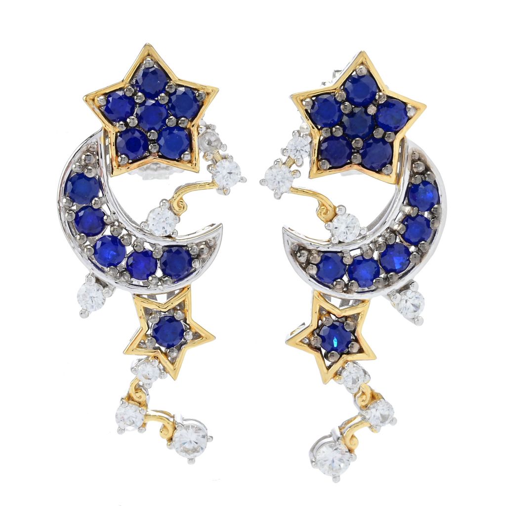 Crescent Cobalt Earring Crescent Cobalt Earring