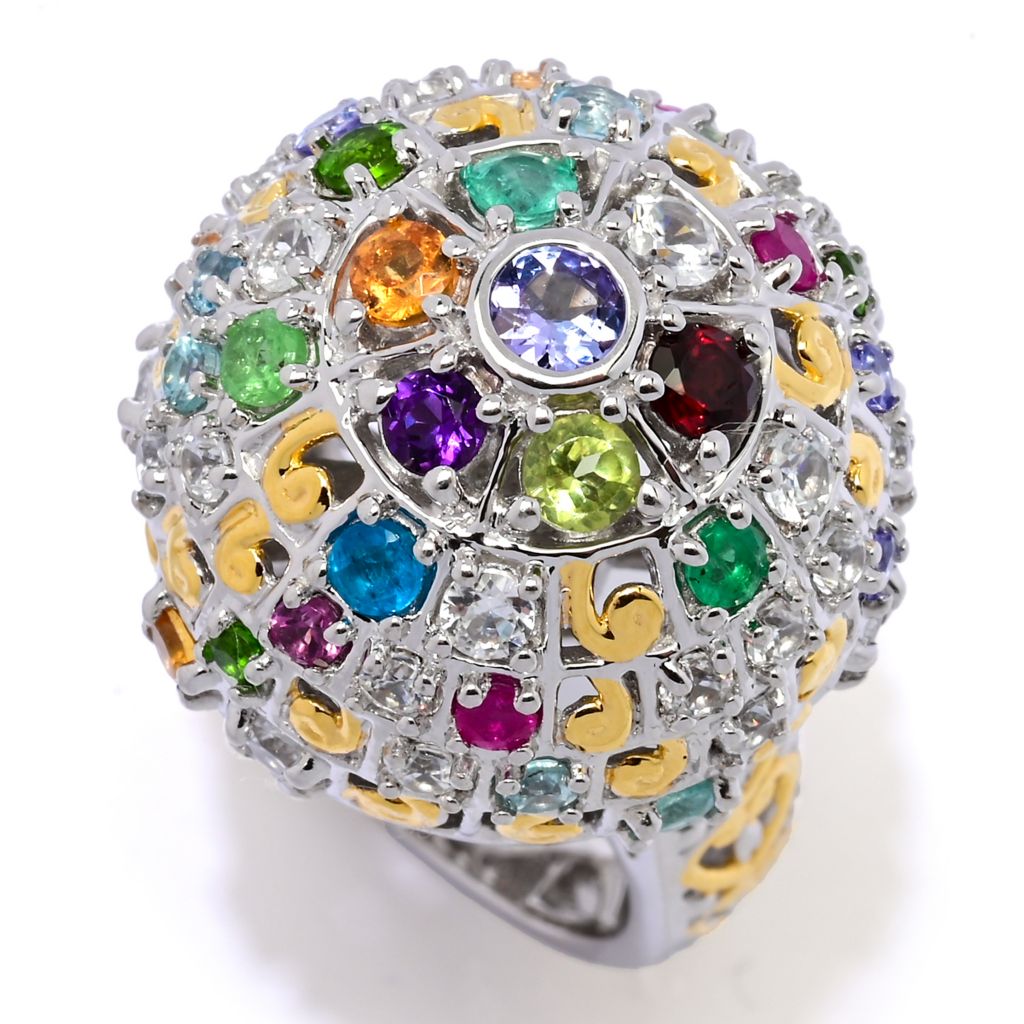 Round Turquoise Raised Balls Ring Round Turquoise Raised Balls Ring