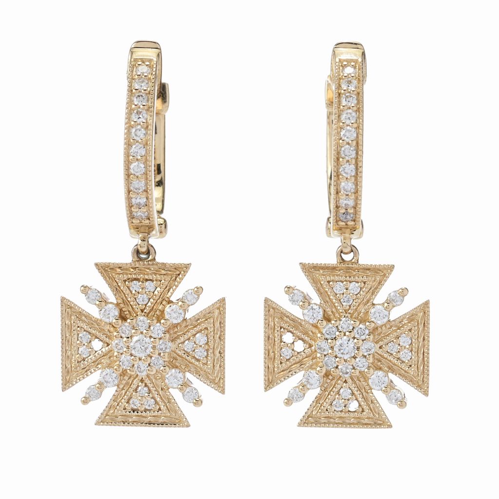 Sonia Bitton Galerie de Bijoux® 14K Gold 1 11ctw Diamond Cross  