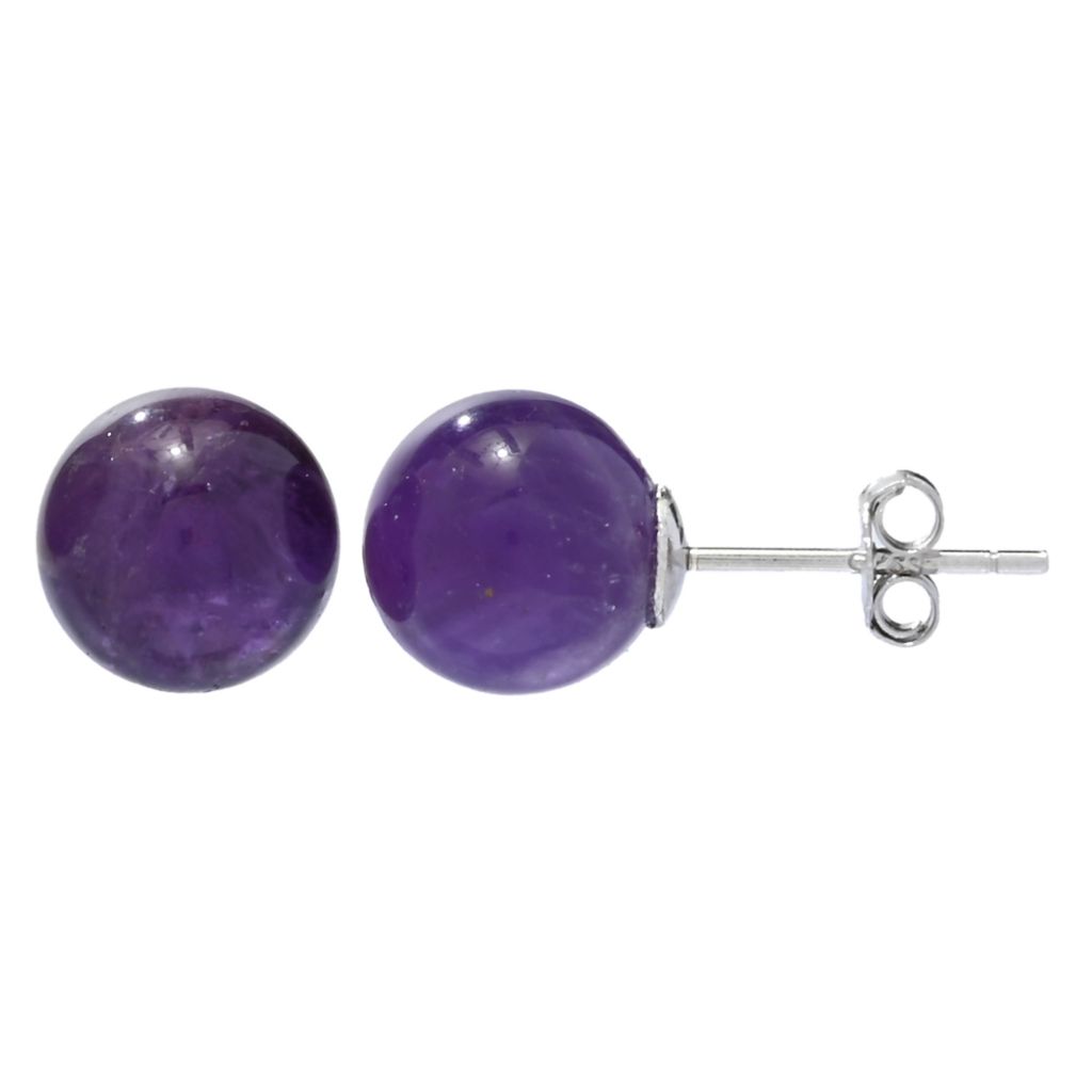 Amethyst Earrings Side