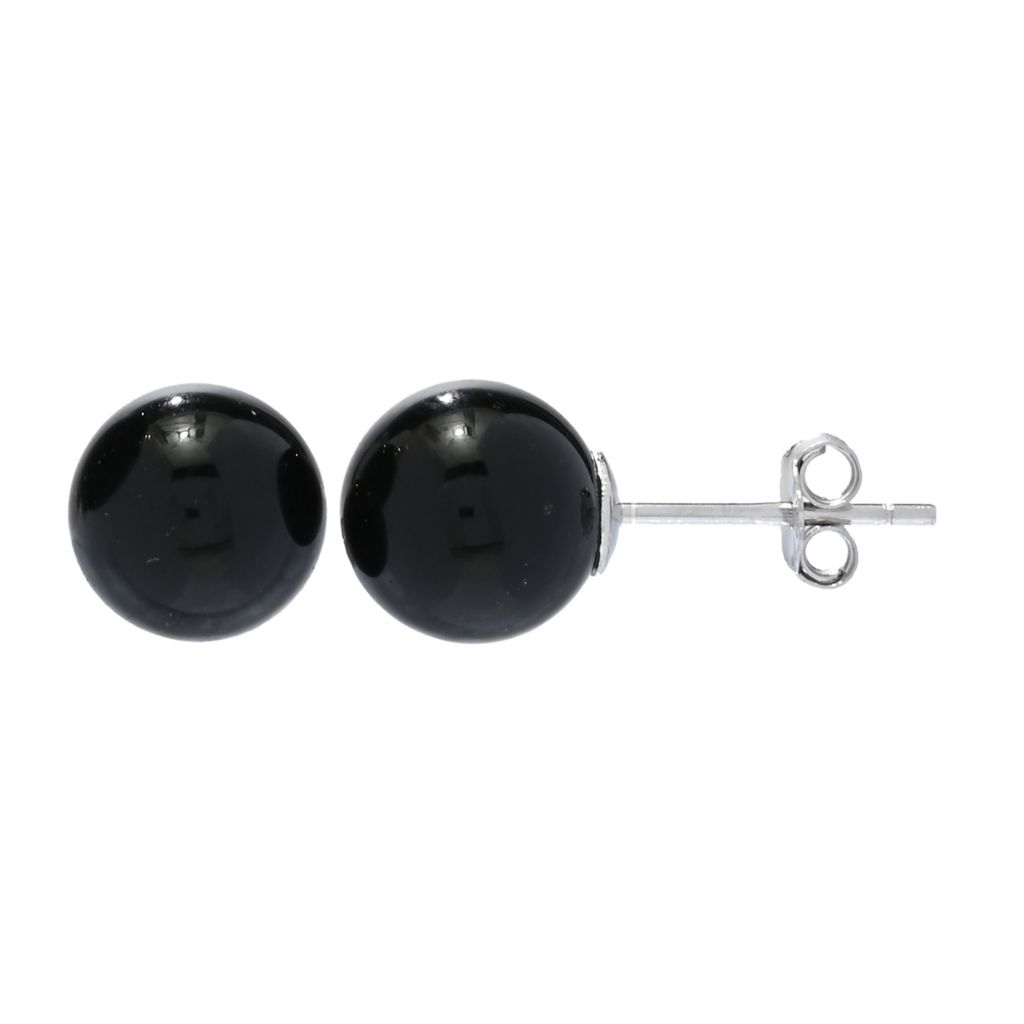 Black Onyx Earrings Side