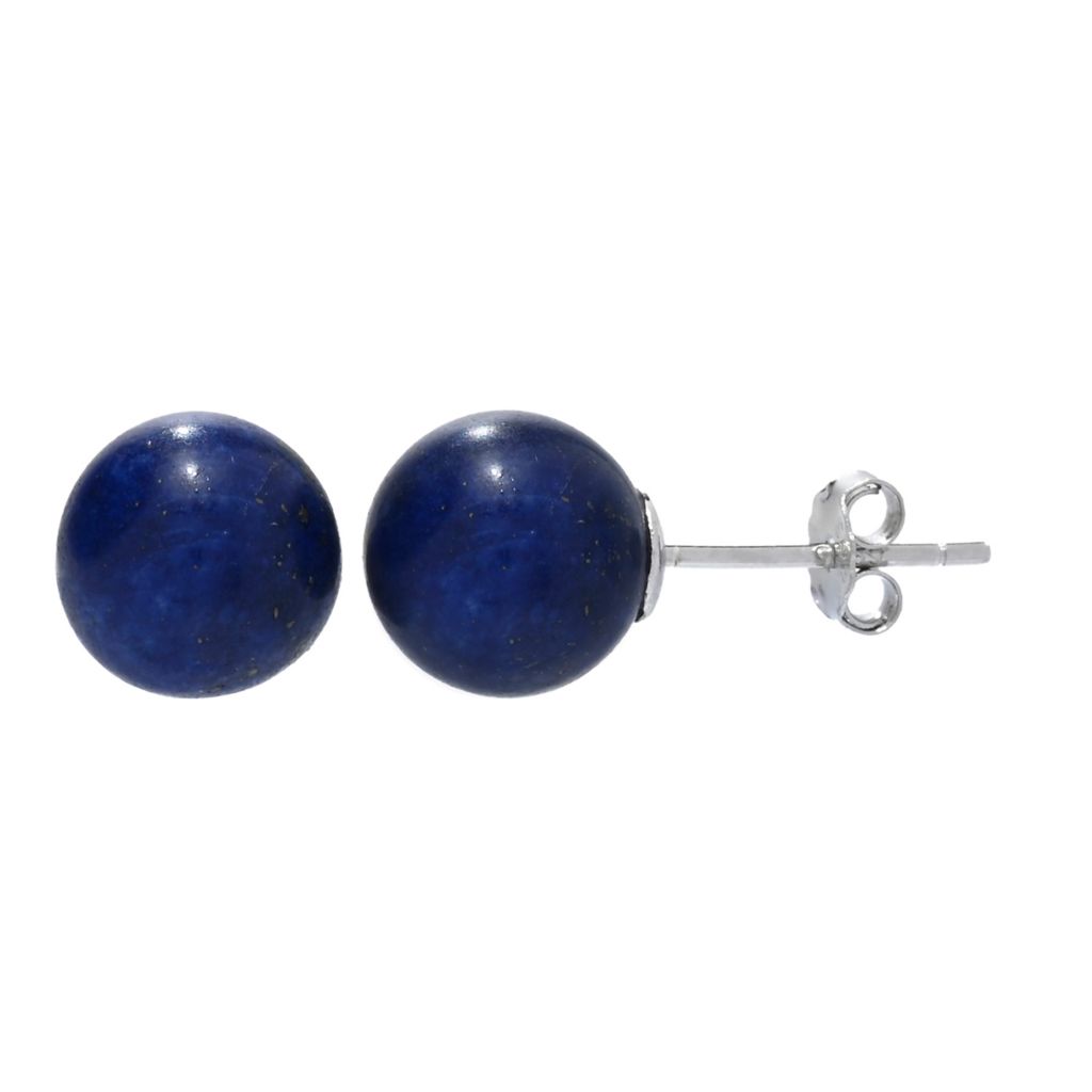 Lapis Earrings Side