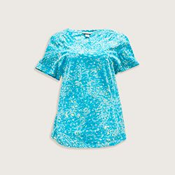Our Paisley Print V-Neck Tee.