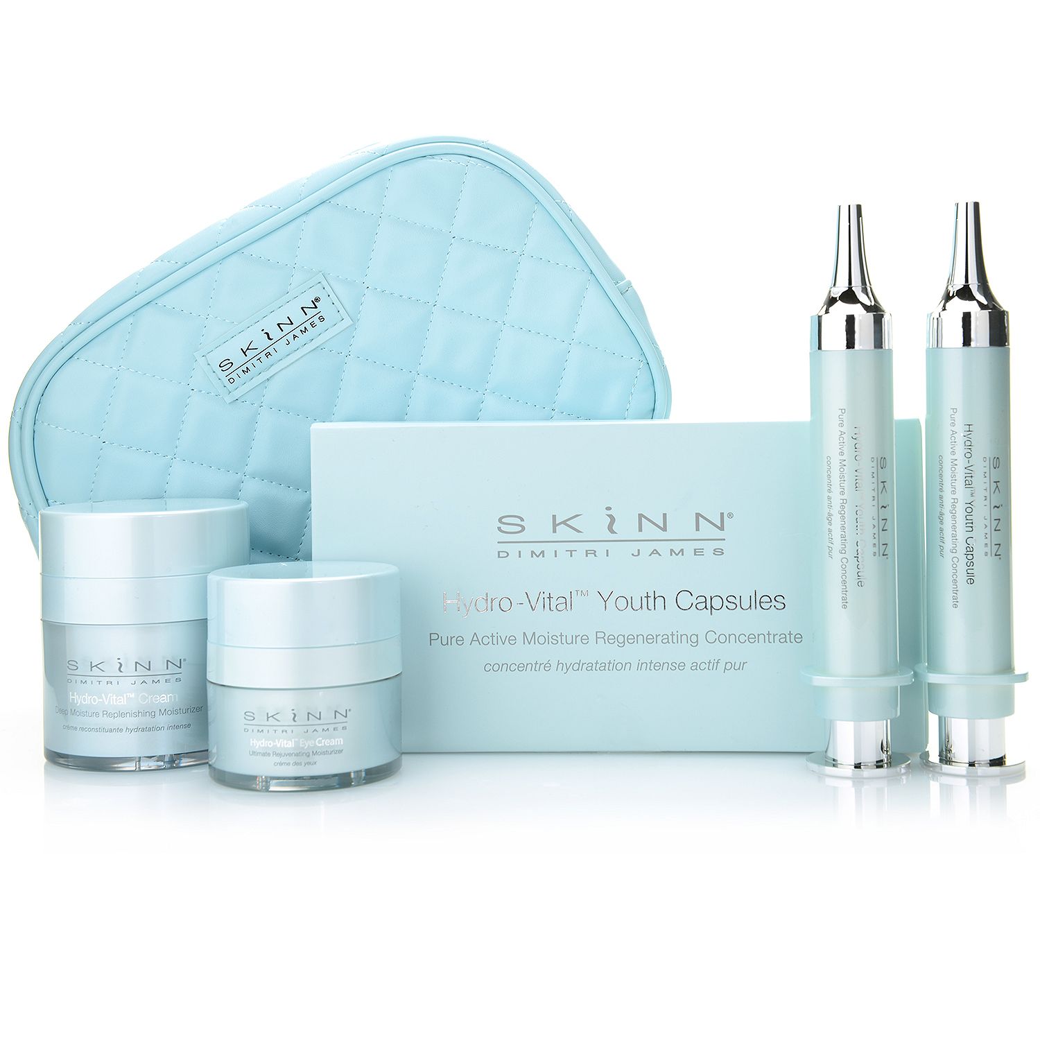 Skinn Cosmetics 4Piece HydroVital Skincare Set w/ Cosmetic