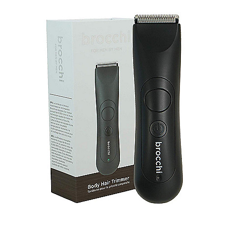 Brocchi Men's Body Hair Trimmer w/ Guard Combs & Cleaning Brush 