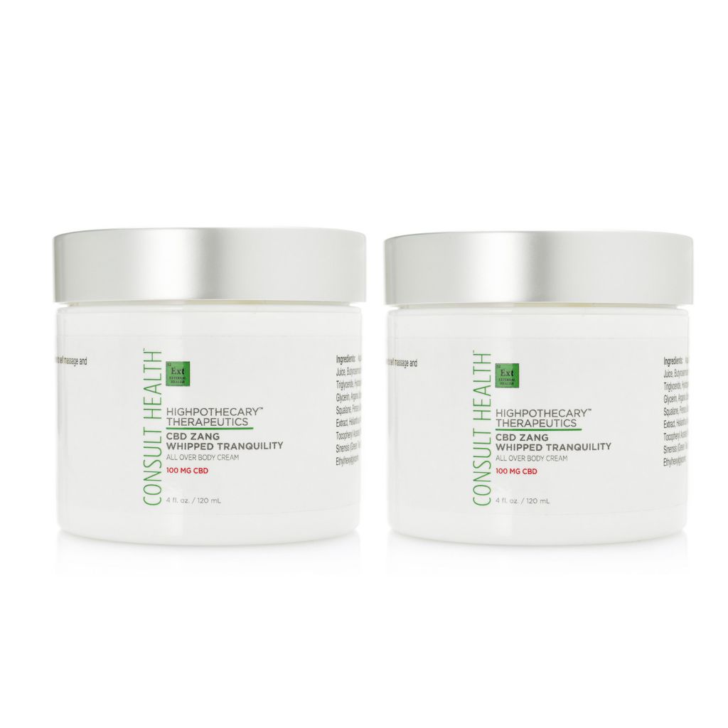 Consult Health Highpothecary CBD Zang Body Cream Duo 4 oz Each w/ 100 mg  CBD 