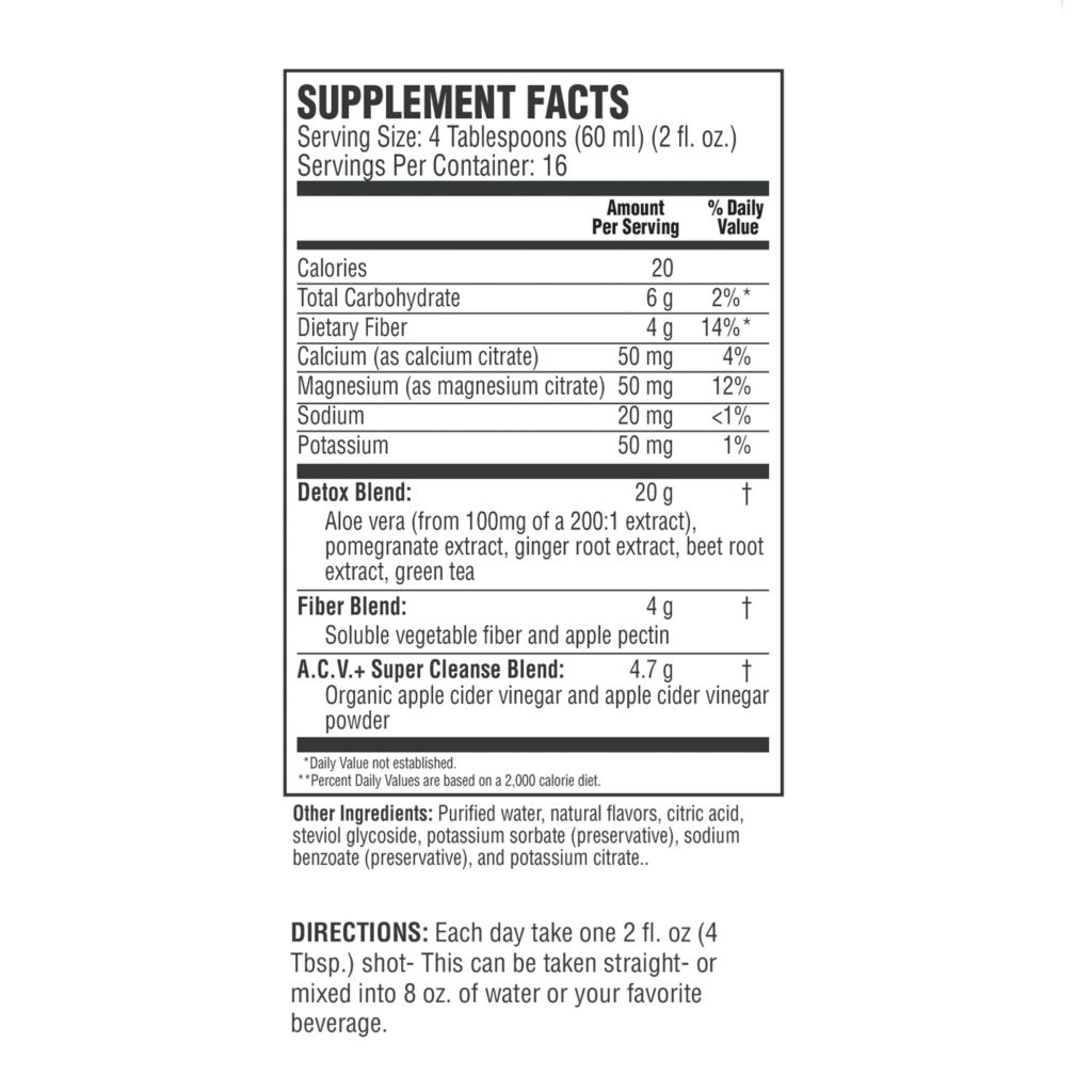 Blueberry Supplement Facts